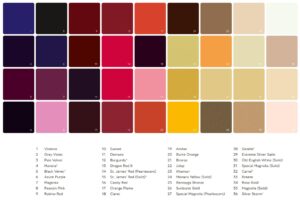 Bentley Color Chart